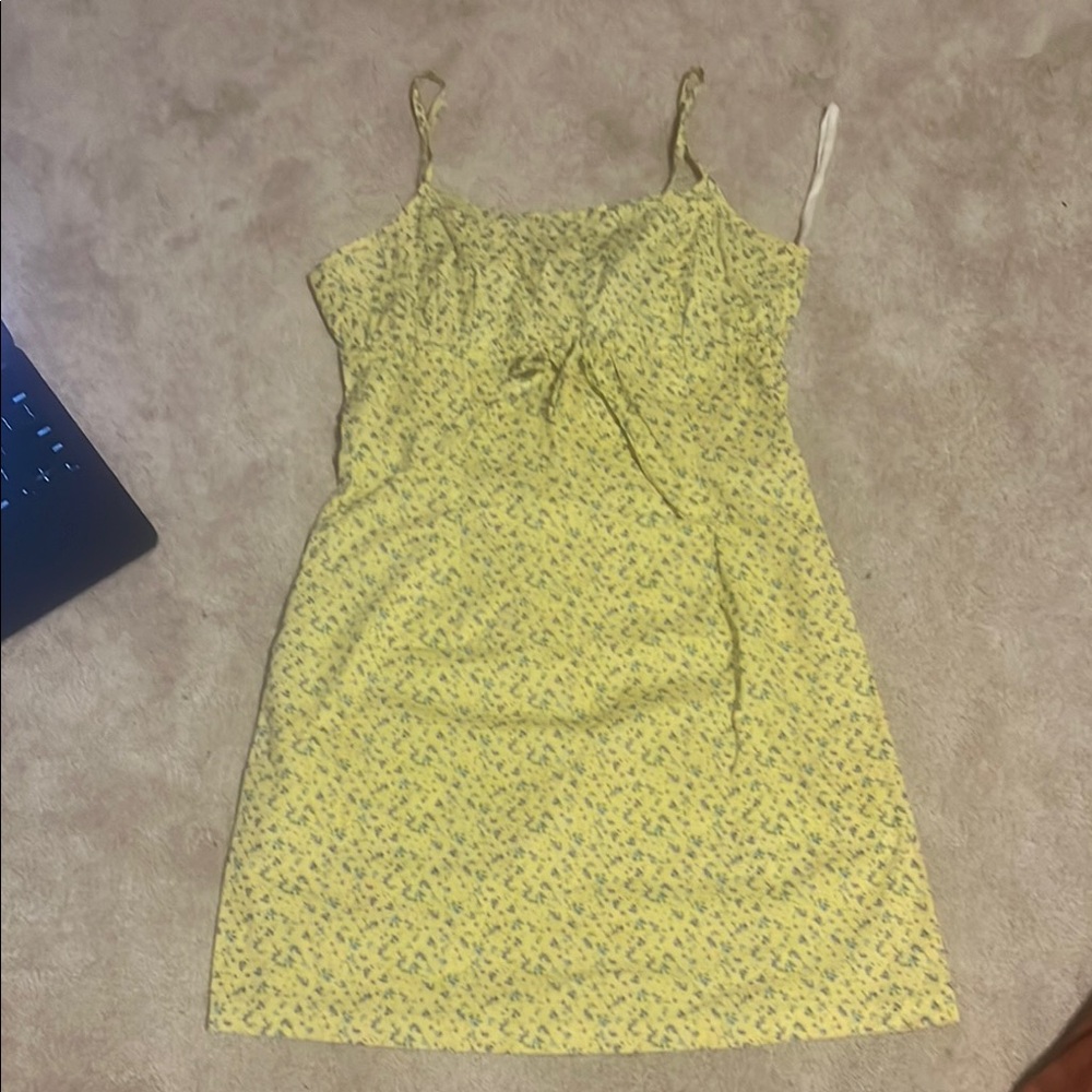 Yellow Floral Kid's Dress